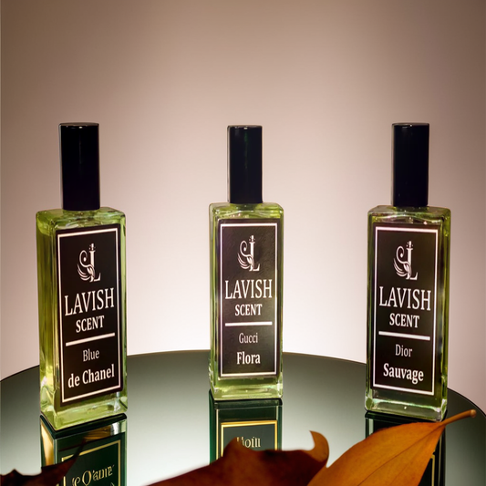 Lavish Scent presents. Pak of 3 perfumes, which inspired by Dior Sauvage, Gucci Flora , Blue  de Chanel in amazing offer,